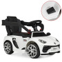 Каталка-толокар 2 в 1 акумуляторна із світло-звуковими ефектами 6V 5Ah біла (M3591L-1)