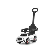 Каталка-толокар Bentley 2 в 1 із світло-звуковими ефектами Bluetooth білий (M6252EL-1)