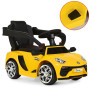 Каталка толокар Bambi Електромобіль зі звуковими ефектами 2в1 жовтий (M3591L-6)