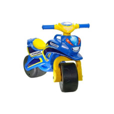 Толокар-мотоцикл DOLONI TOYS музичний Поліція синьо-жовтий (0139/64)
