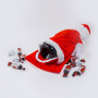 Чохол під шампанське і цукерки Попелюшка Дід Мороз 40см червоний (ZL4541)
