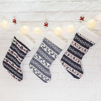 Чобіт новорічний подарунковий Попелюшка сніговики 37см (ZL2912)