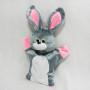 М'яка іграшка Попелюшка Рукавичка для цукерок Заєць Сніжок 40см сірий (ZL4472)
