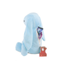 М'яка іграшка Цукерниця KidsQo Зайчик Хагсі 24см блакитний (KD729)