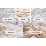 Сучасні тканини для постільної білизни: Satin GOFRE, Muslin, фланель та інші