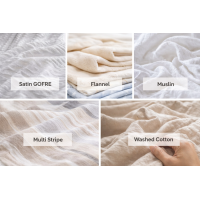 Сучасні тканини для постільної білизни: Satin GOFRE, Muslin, фланель та інші