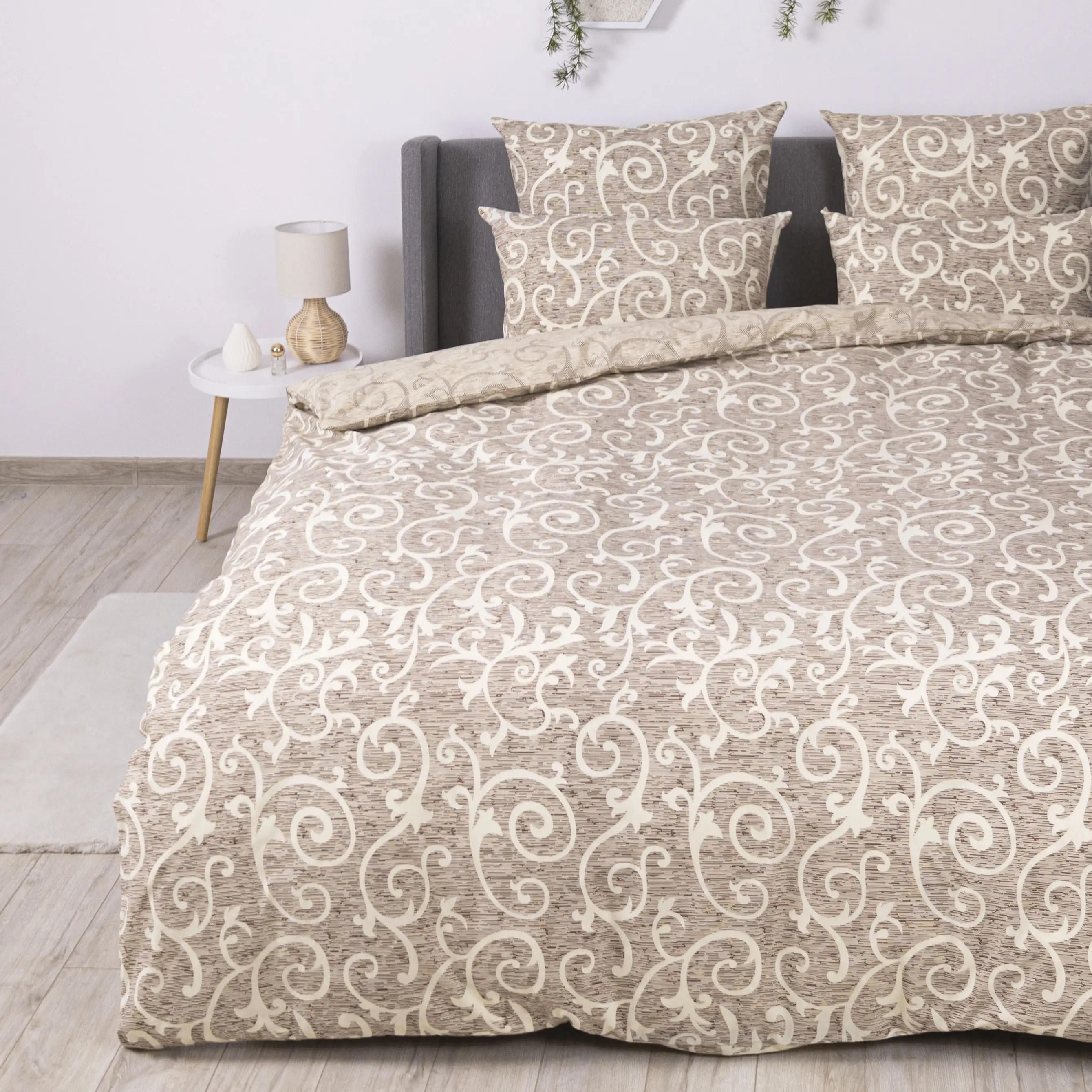 Постільна білизна ТЕП "Soft dreams" Beige and White, 70х70, полуторна