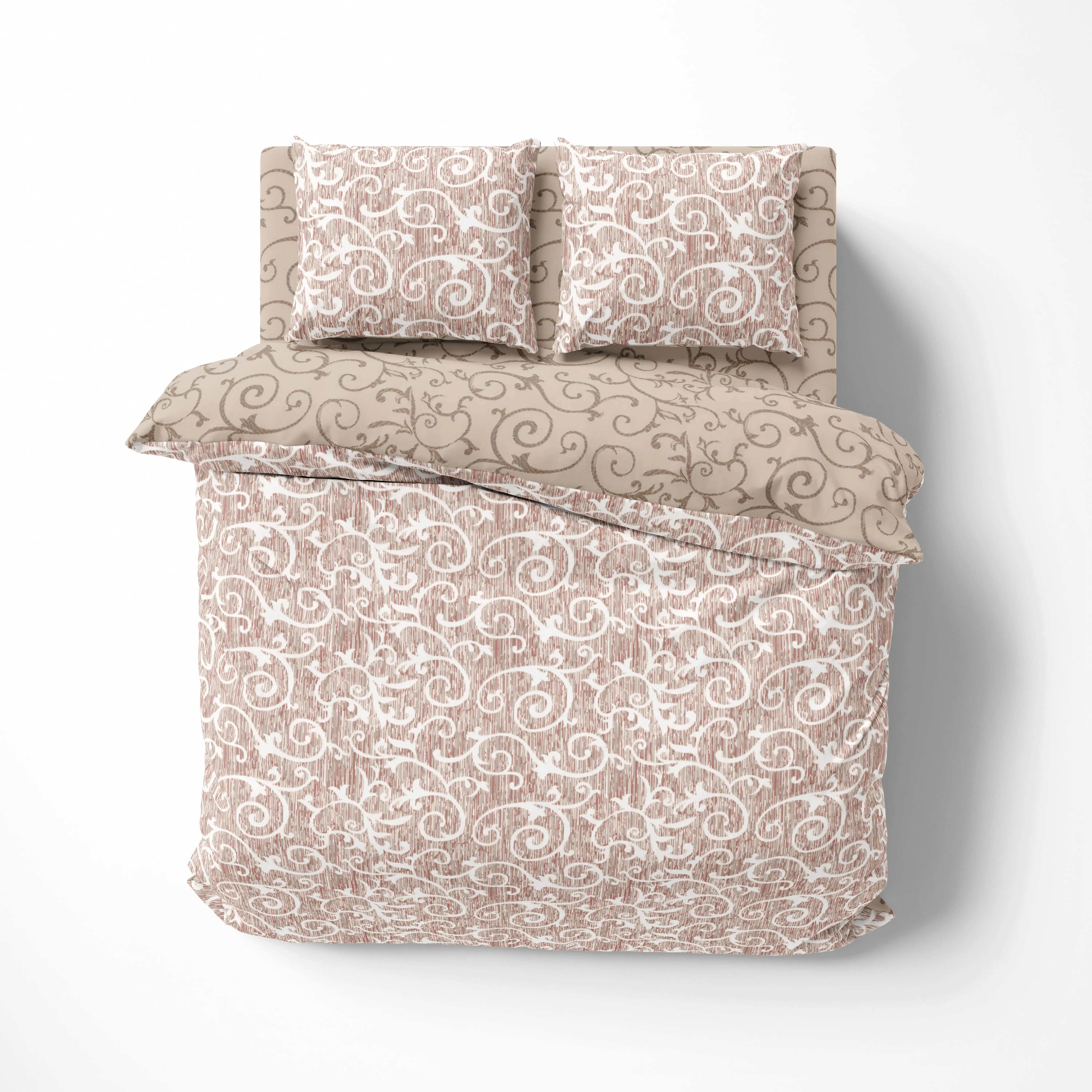 Постільна білизна ТЕП "Soft dreams" Beige and White, 70х70, полуторна