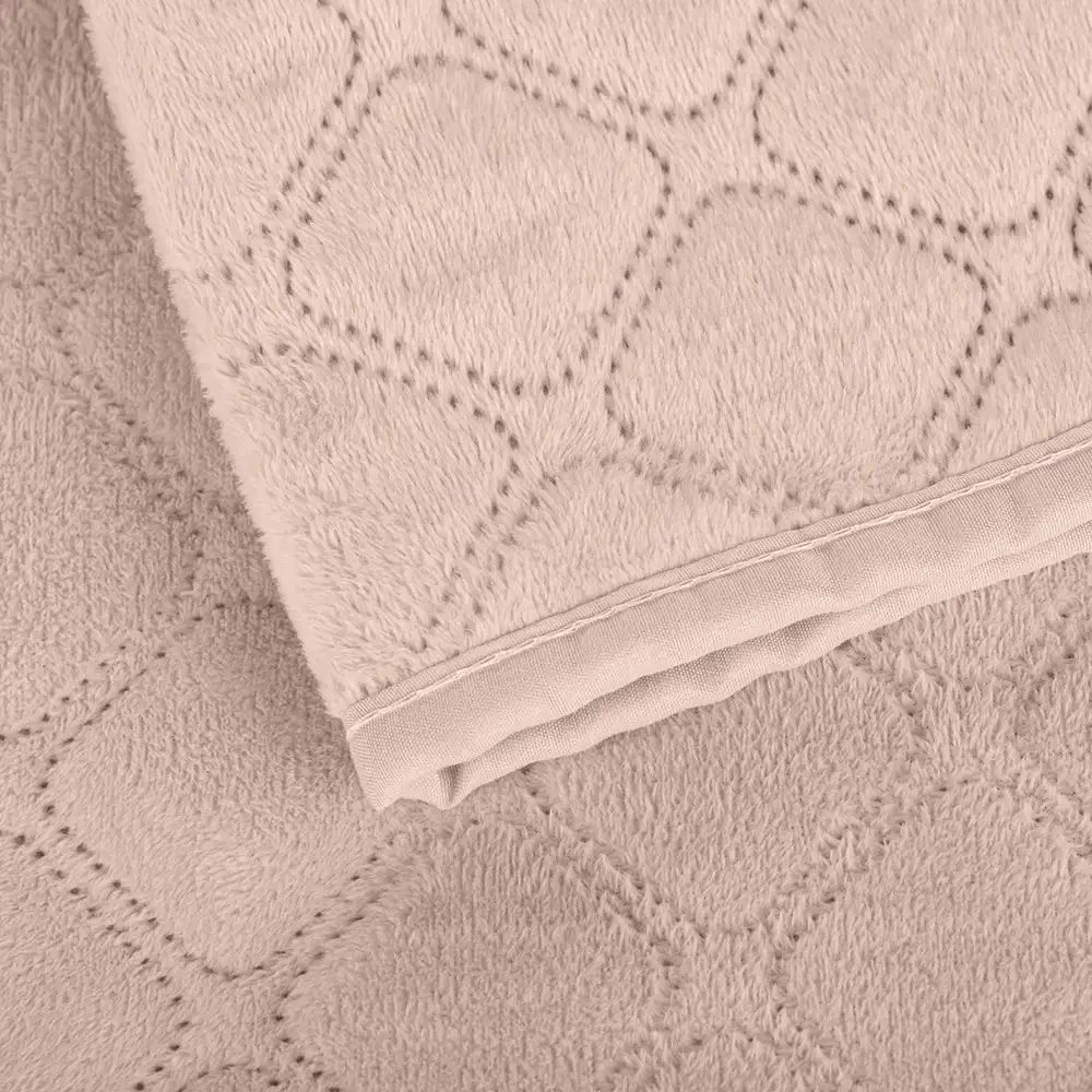 Покривало ТЕП "VELOUR" Пудра/Ромб прямий, 240x260