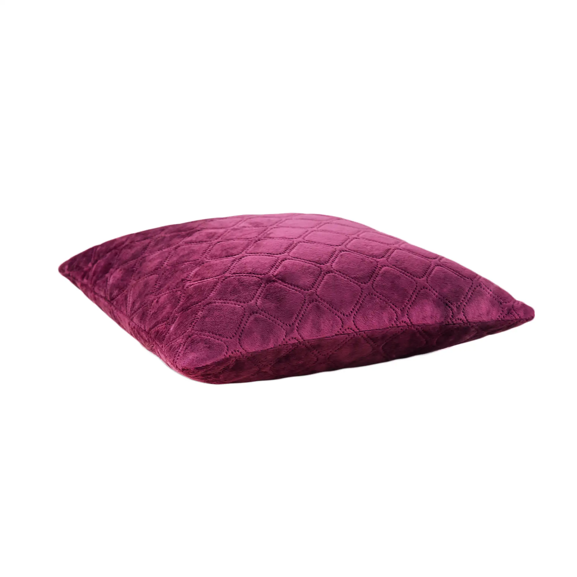 Подушка декоративна "VELOUR" Бордова, 50x70