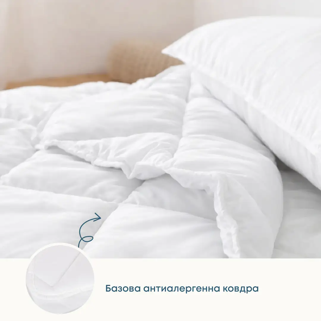 Ковдра FRIENDLY "WHITE COMFORT" (350г/м2), 172x205